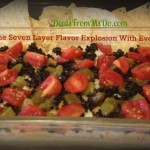 Seven Layer Bean Dip with Chips