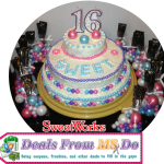 sweet sixteen birthday cake