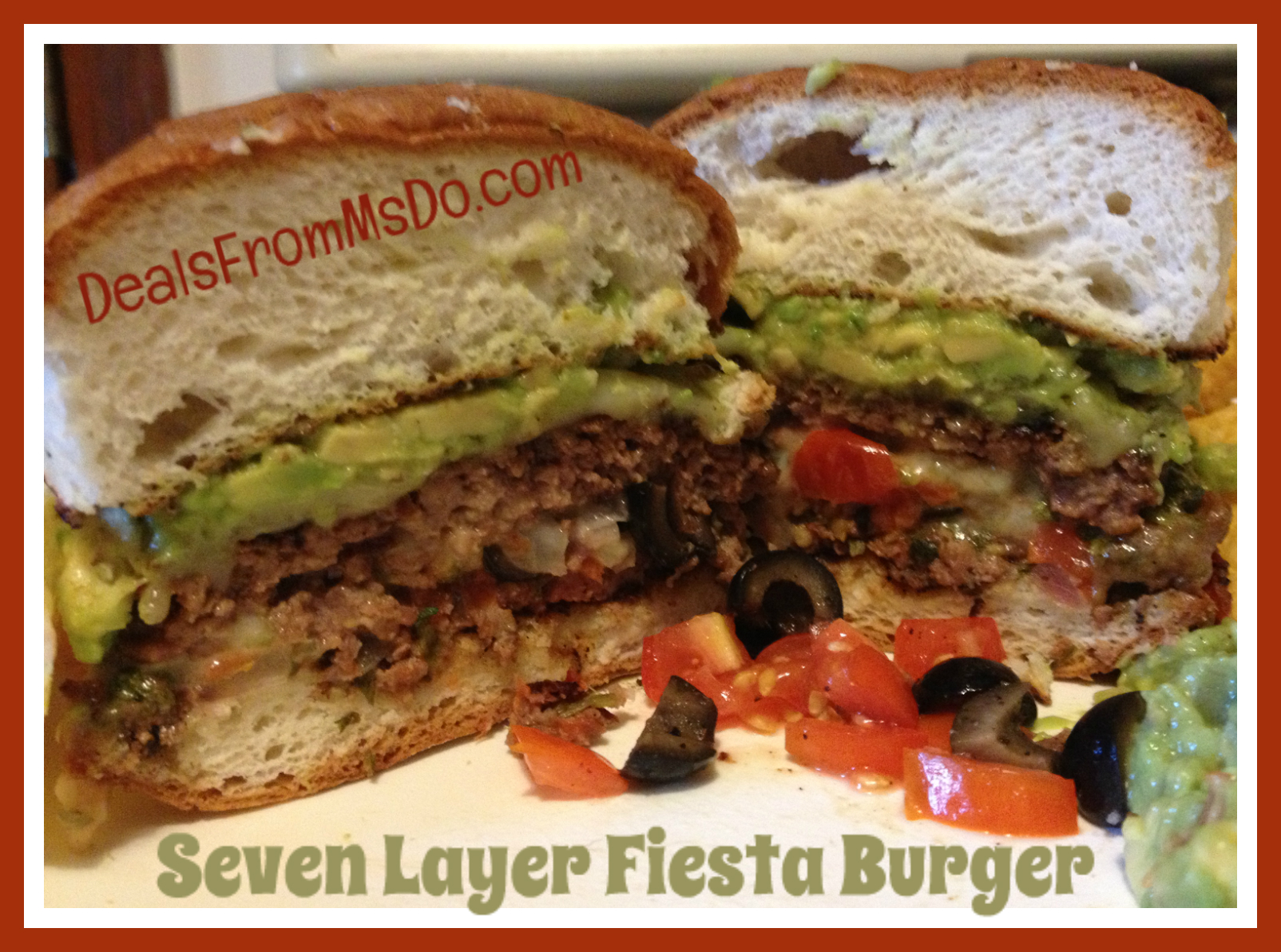 Seven Layer Fiesta Burger