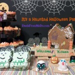 Halloween Cupcake Stand, Cake Pops, & Frankenstein Cookies