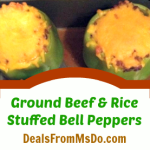 Ground Beef and Rice Stuffed Bell Peppers