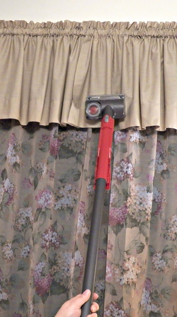 Curtains Vacuumed with Dyson DC65 Animal