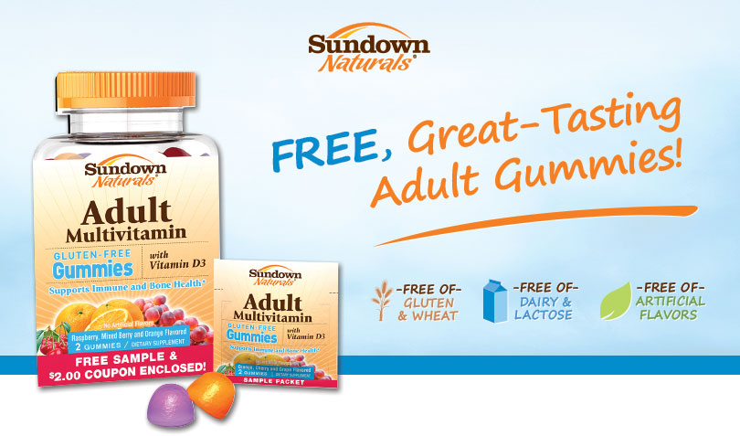 Sundown Naturals Adult Gummies Vitamin Sample