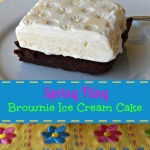 Spring Fling Brownie Ice Cream Cake