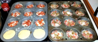 Pizza Pie in Muffin Tins