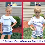 End of Year Memory Shirts for Kids