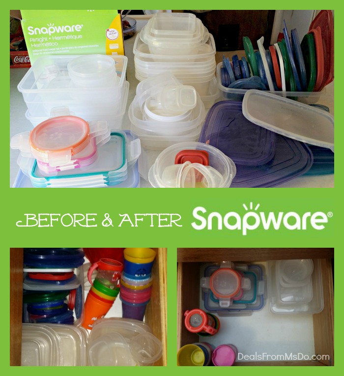 Before & After Snapware Airtight Plastic Food Containers