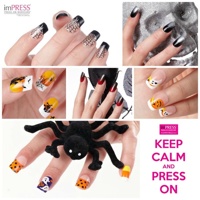 Kiss and Broadway Halloween Nails Designs