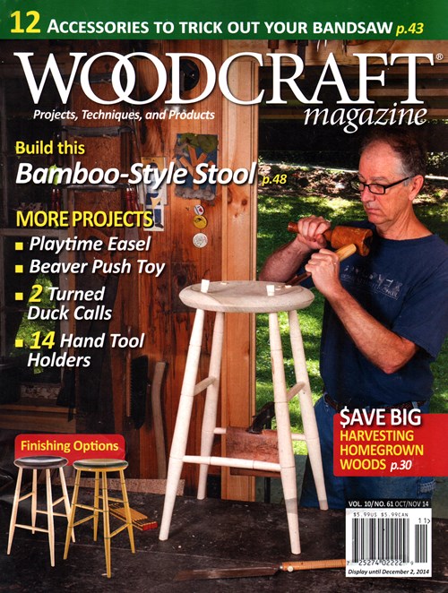 Woodcraft Magazine is a bimonthly publication for woodworkers of any skill level. Each issue is filled with do it yourself projects, profiles of talented craftsmen, product reviews, industry news. Woodcraft Magazine brings you personal stories and informative articles that will inspire you to create. This magazine subscription is a great addition to your woodworking shop.