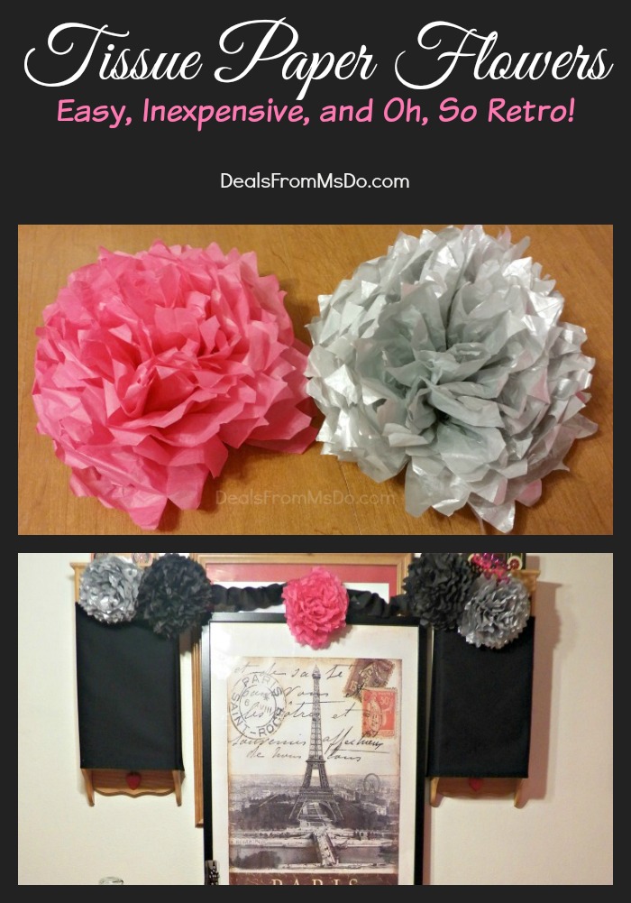 Tissue Paper Flowers Collage