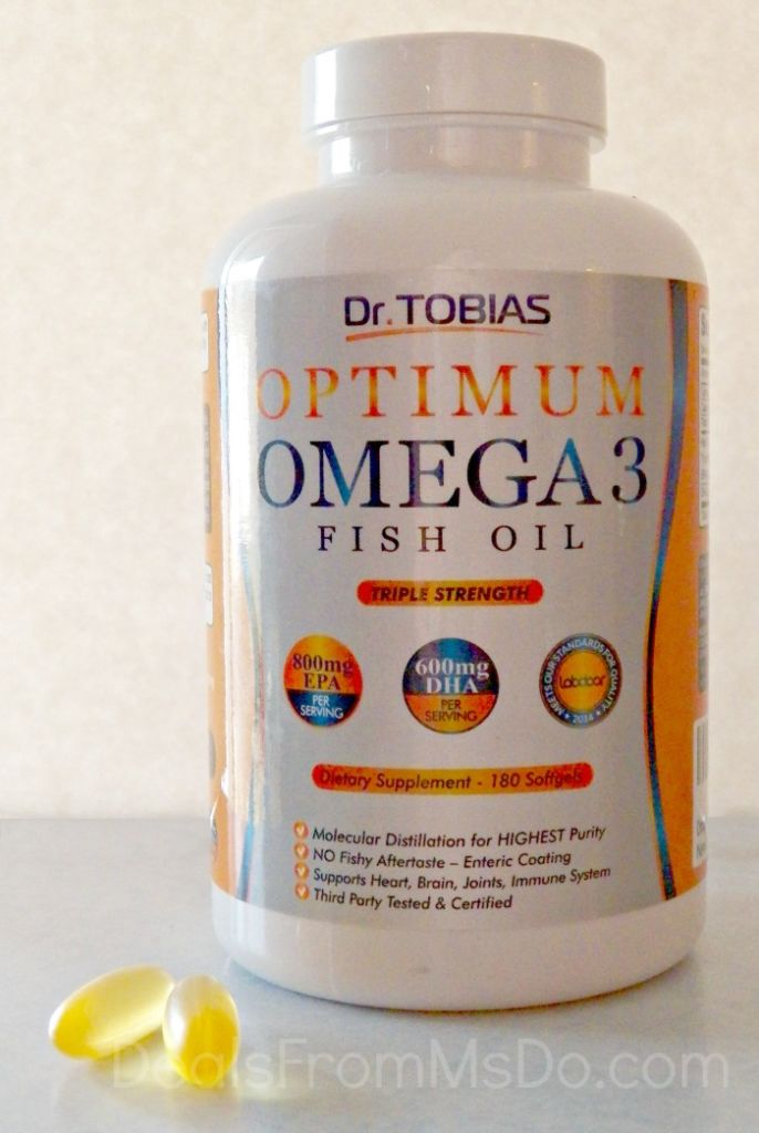Dr. Tobias Optimum Omega 3 Fish Oil Dietary Supplement