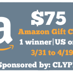 $75 amazon GC giveaway clyppi