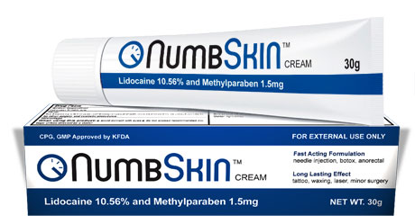 NumbSkin Topical Anesthetic Cream 10.56% Lidocaine